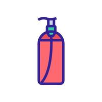 makeup remover liquid soap icon vector outline illustration