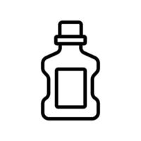 makeup remover liquid container icon vector outline illustration