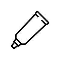 makeup remover gel tube icon vector outline illustration