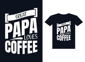 Coffee Typography t-shirt design vector