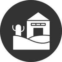 Canteen Glyph Inverted Icon vector