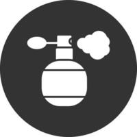 Fragrance Glyph Inverted Icon vector