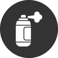 Spray Paint Glyph Inverted Icon vector