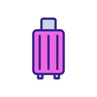 baggage icon vector. Isolated contour symbol illustration vector