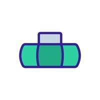 Baggage travel icon vector. Isolated contour symbol illustration vector