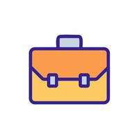 baggage icon vector. Isolated contour symbol illustration vector