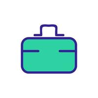 Lunchbox icon vector. Isolated contour symbol illustration vector