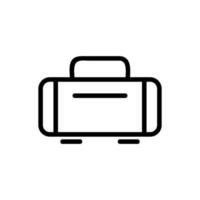 baggage icon vector. Isolated contour symbol illustration vector