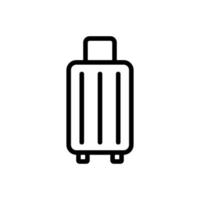 baggage icon vector. Isolated contour symbol illustration vector