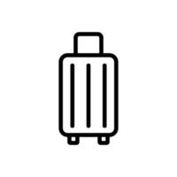 baggage icon vector. Isolated contour symbol illustration vector