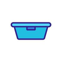Lunchbox icon vector. Isolated contour symbol illustration vector