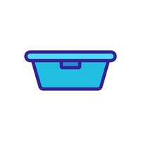 Lunchbox icon vector. Isolated contour symbol illustration vector