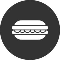 Macaron Glyph Inverted Icon vector