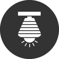 Lamp Glyph Inverted Icon vector