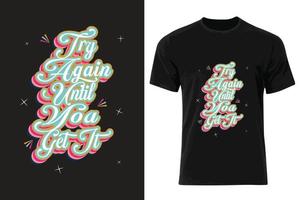 Typography t shirt design for girls vector