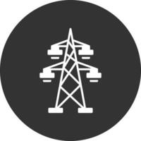 Power Glyph Inverted Icon vector