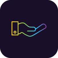 Hand Gradient Icon vector