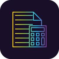Accounting Gradient Icon vector