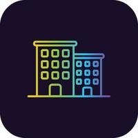 Apartment Gradient Icon vector