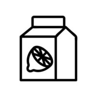 Lime juice icon vector. Isolated contour symbol illustration vector