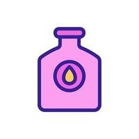 technical lubricated bottle icon vector outline illustration