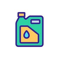 fuel lubricant in canister icon vector outline illustration