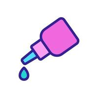 drop of lubricant icon vector outline illustration