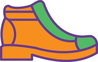 Boot Line Filled Two Color vector