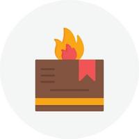 Fire Flat Circle vector