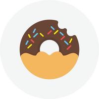 Doughnut Flat Circle vector