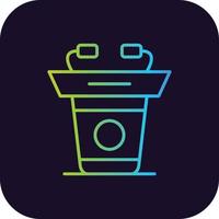 Lectern Gradient Icon vector