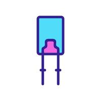 device led lampholder icon vector