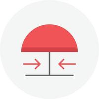 Emergency Button Flat Circle vector