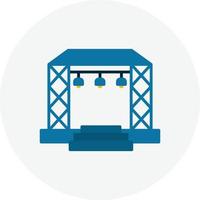 Stage Flat Circle vector