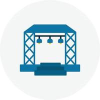 Stage Flat Circle vector