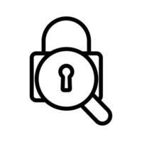 The password selection icon vector. Isolated contour symbol illustration vector