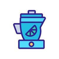 Lime juice icon vector. Isolated contour symbol illustration vector