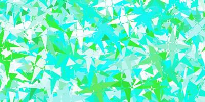 Light Green vector background with triangles.