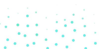 Light green vector template with ice snowflakes.