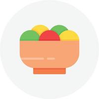 No Food Flat Circle vector