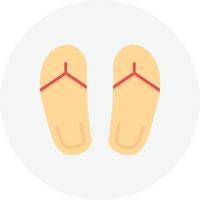Flip Flops Flat Circle vector