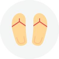 chanclas círculo plano vector