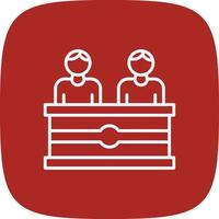 Jury Line Round Corner vector