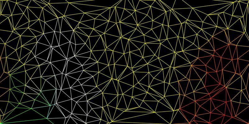 Light green, yellow vector triangle mosaic background.