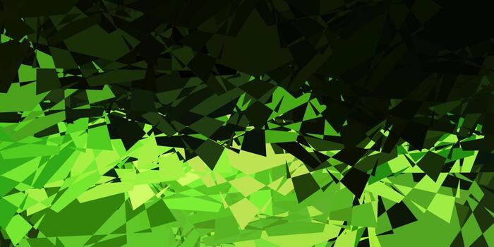 Fondo de vector verde claro, amarillo con formas poligonales.