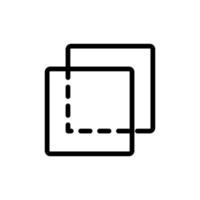 transparent layer icon vector outline illustration