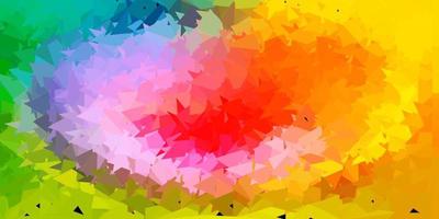 Light multicolor vector triangle mosaic background.