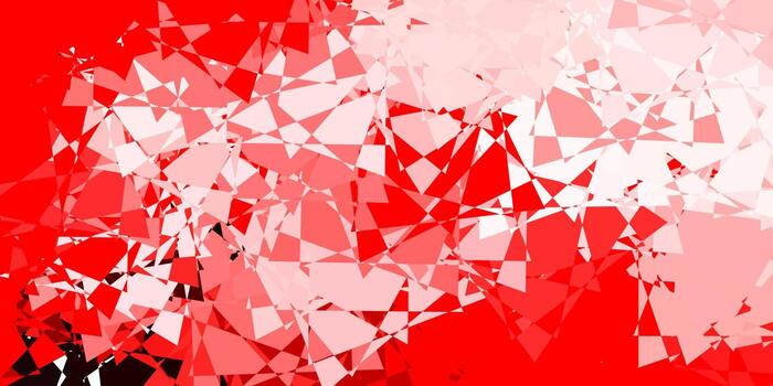 textura de vector naranja oscuro con triángulos al azar.