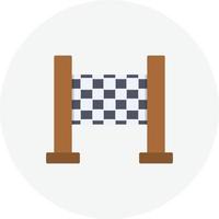 Finish Flat Circle vector