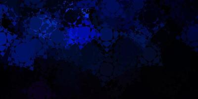 Dark BLUE vector background with polygonal forms.